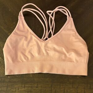 Fabletics Women's Strappy Sports Bra Light Pink XS sold out!!!!
